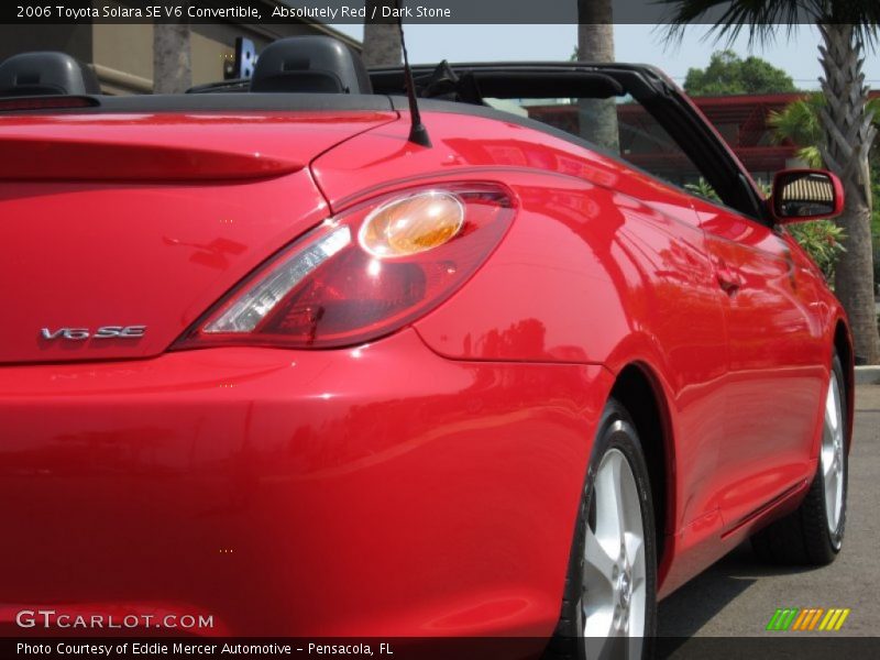 Absolutely Red / Dark Stone 2006 Toyota Solara SE V6 Convertible