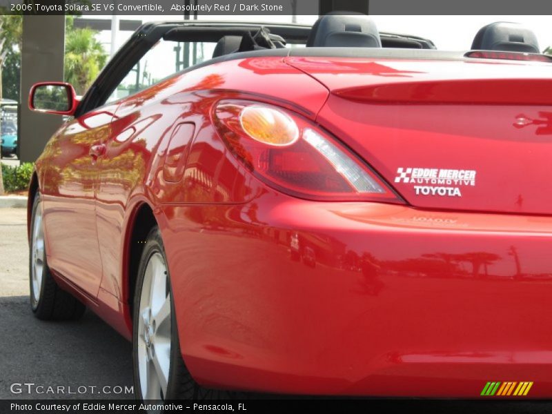 Absolutely Red / Dark Stone 2006 Toyota Solara SE V6 Convertible