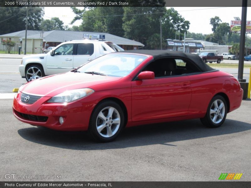 Absolutely Red / Dark Stone 2006 Toyota Solara SE V6 Convertible