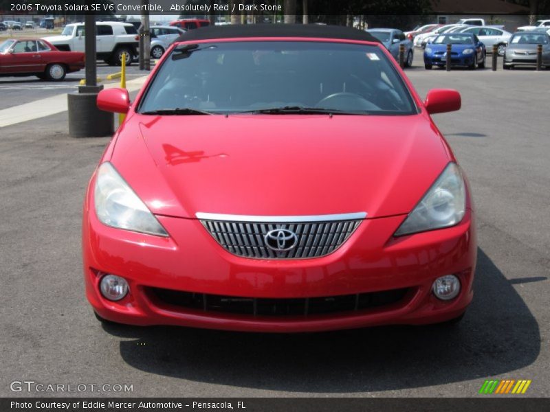 Absolutely Red / Dark Stone 2006 Toyota Solara SE V6 Convertible