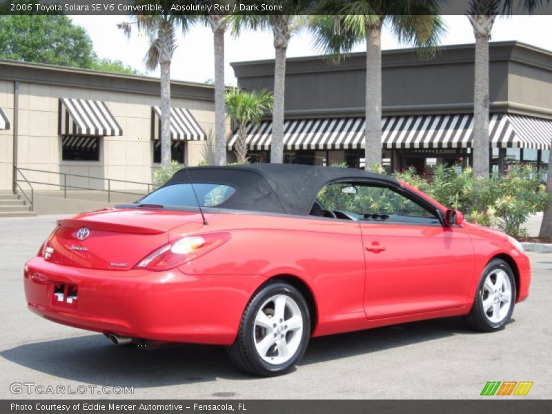 Absolutely Red / Dark Stone 2006 Toyota Solara SE V6 Convertible