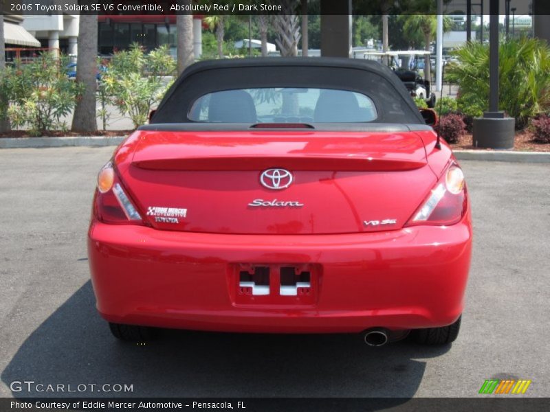 Absolutely Red / Dark Stone 2006 Toyota Solara SE V6 Convertible