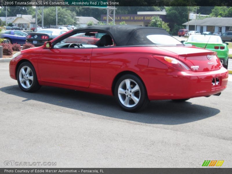 Absolutely Red / Dark Stone 2006 Toyota Solara SE V6 Convertible
