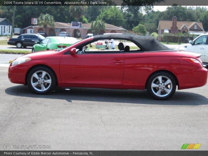 Absolutely Red / Dark Stone 2006 Toyota Solara SE V6 Convertible