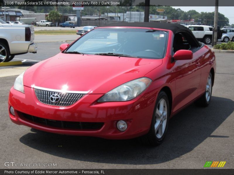 Absolutely Red / Dark Stone 2006 Toyota Solara SE V6 Convertible