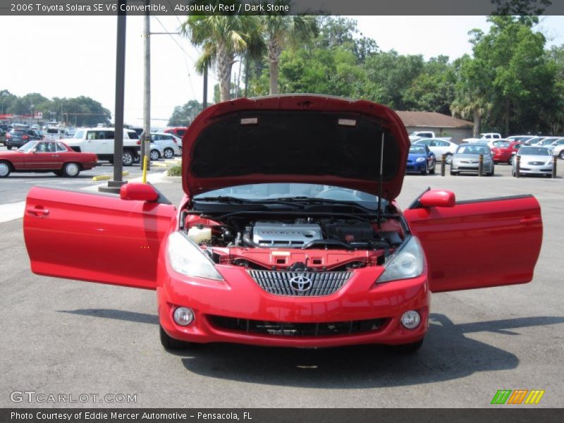 Absolutely Red / Dark Stone 2006 Toyota Solara SE V6 Convertible