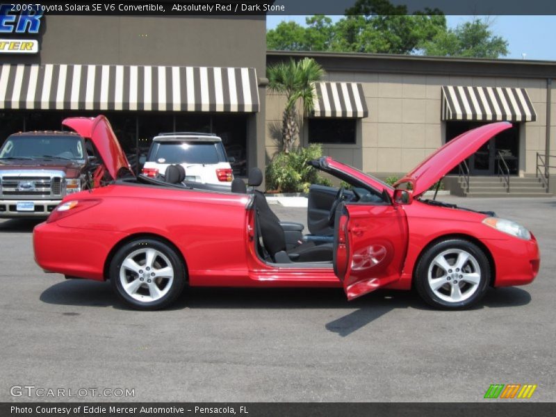 Absolutely Red / Dark Stone 2006 Toyota Solara SE V6 Convertible