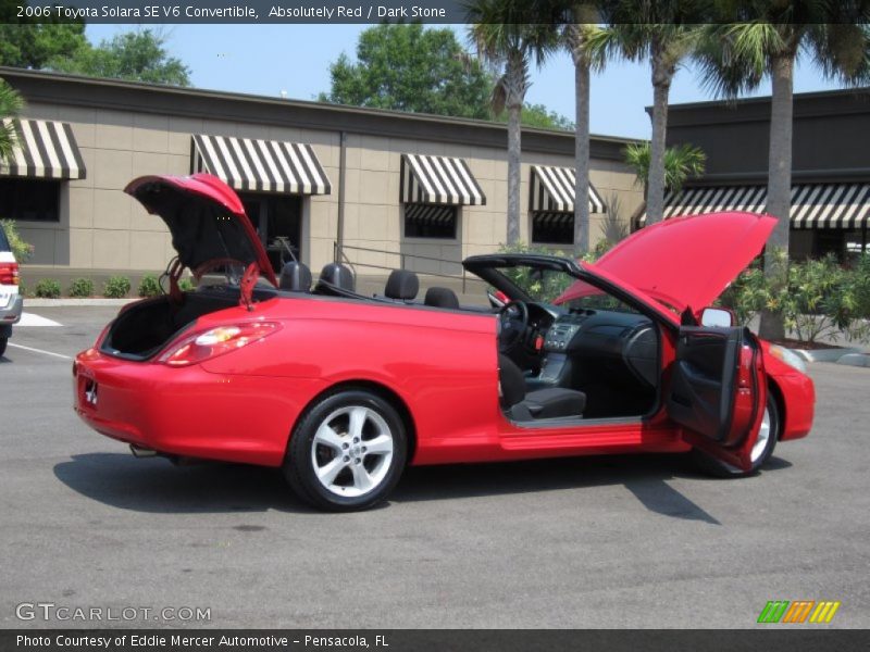 Absolutely Red / Dark Stone 2006 Toyota Solara SE V6 Convertible