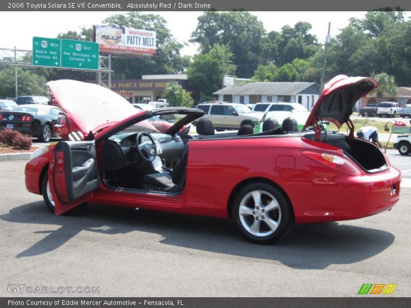 Absolutely Red / Dark Stone 2006 Toyota Solara SE V6 Convertible