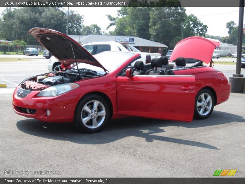Absolutely Red / Dark Stone 2006 Toyota Solara SE V6 Convertible