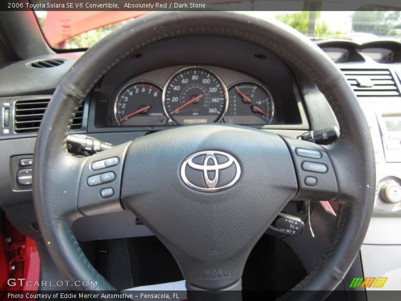 Absolutely Red / Dark Stone 2006 Toyota Solara SE V6 Convertible