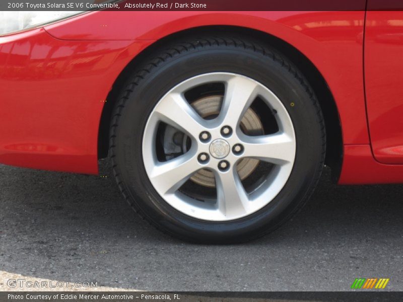 Absolutely Red / Dark Stone 2006 Toyota Solara SE V6 Convertible