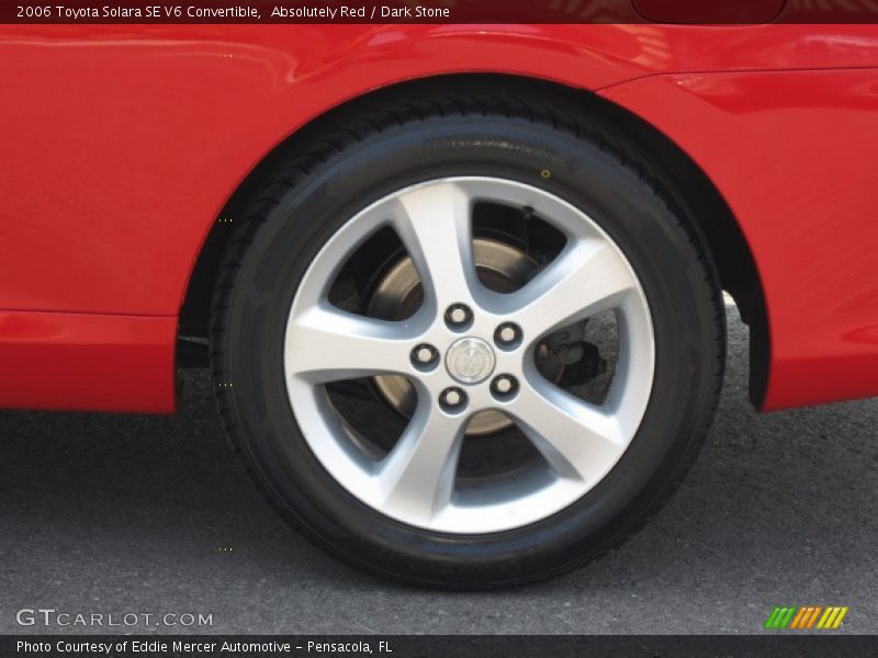 Absolutely Red / Dark Stone 2006 Toyota Solara SE V6 Convertible