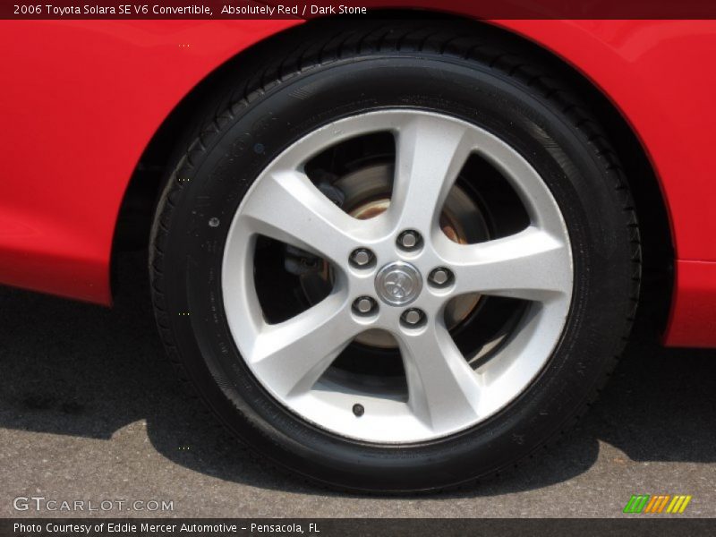 Absolutely Red / Dark Stone 2006 Toyota Solara SE V6 Convertible