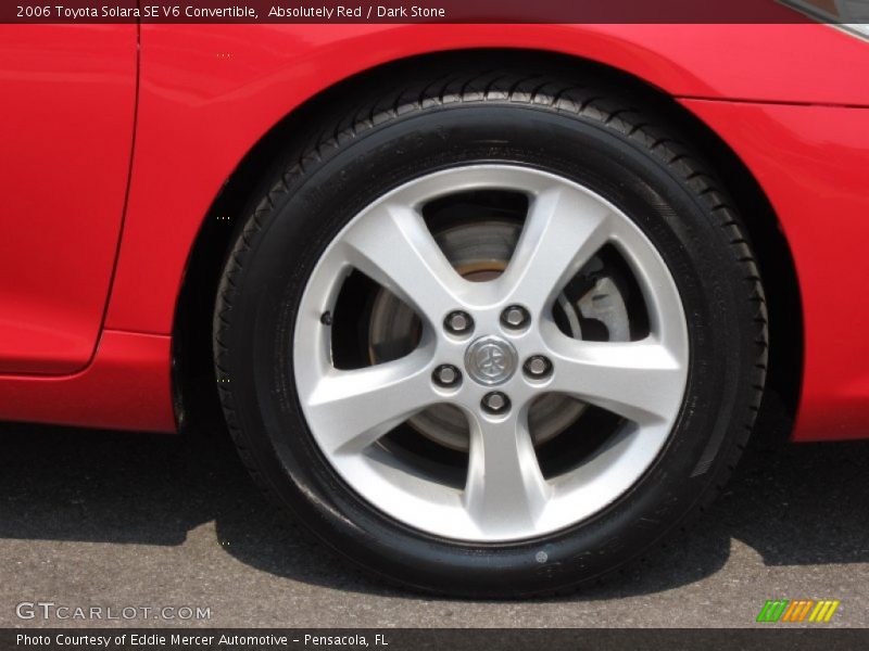 Absolutely Red / Dark Stone 2006 Toyota Solara SE V6 Convertible