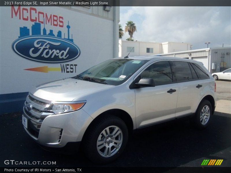 Ingot Silver Metallic / Medium Light Stone 2013 Ford Edge SE