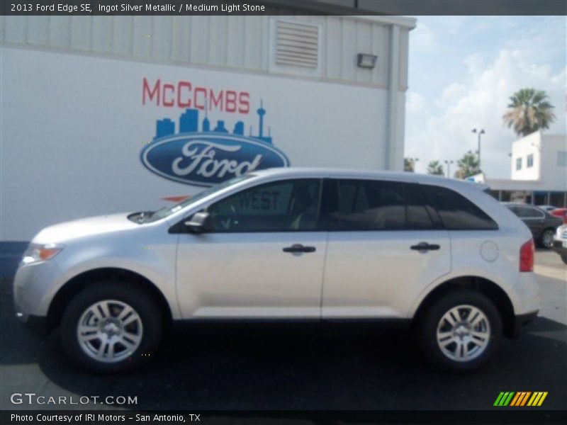 Ingot Silver Metallic / Medium Light Stone 2013 Ford Edge SE