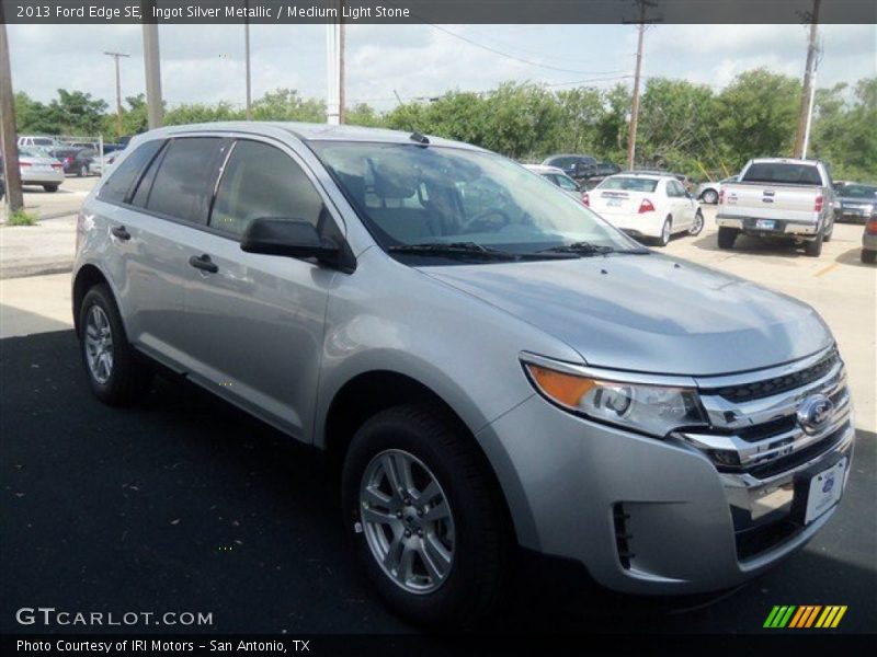 Ingot Silver Metallic / Medium Light Stone 2013 Ford Edge SE