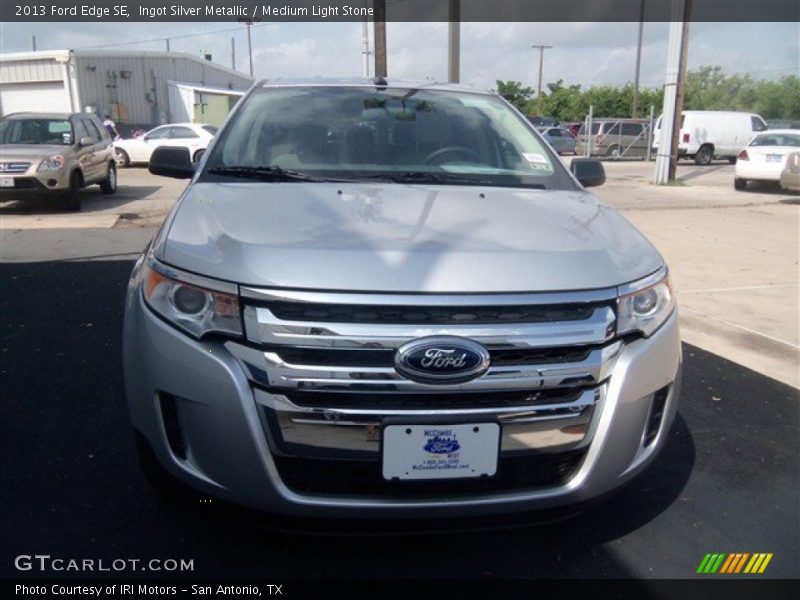 Ingot Silver Metallic / Medium Light Stone 2013 Ford Edge SE