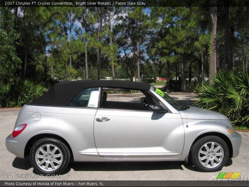 Bright Silver Metallic / Pastel Slate Gray 2007 Chrysler PT Cruiser Convertible