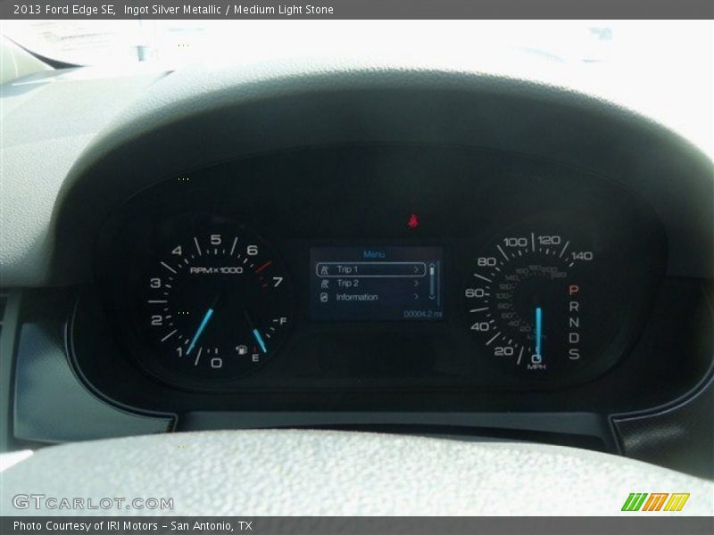 Ingot Silver Metallic / Medium Light Stone 2013 Ford Edge SE
