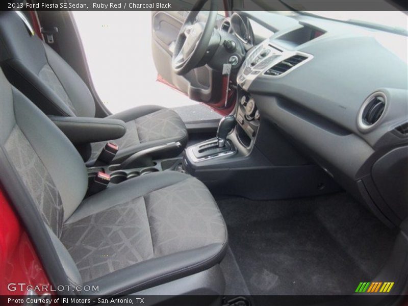 Ruby Red / Charcoal Black 2013 Ford Fiesta SE Sedan