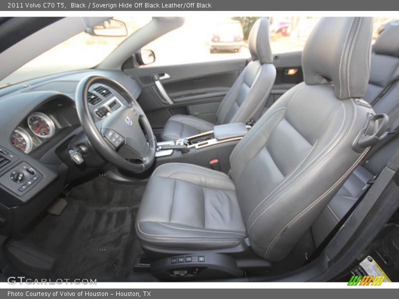 Black / Soverign Hide Off Black Leather/Off Black 2011 Volvo C70 T5
