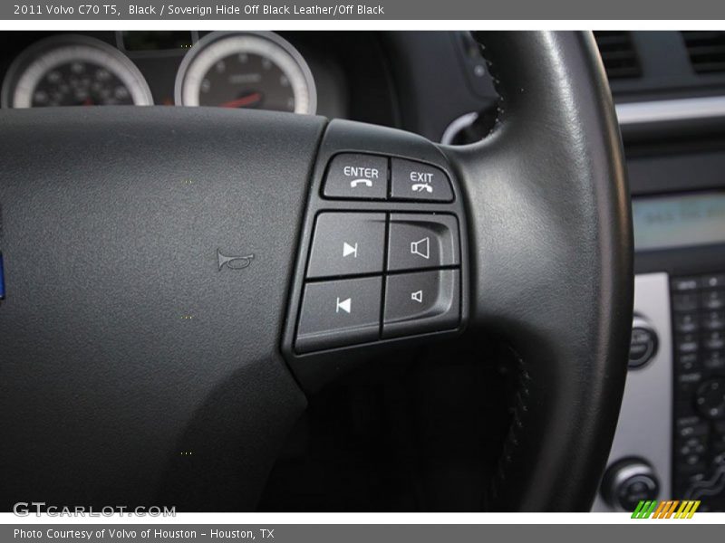 Black / Soverign Hide Off Black Leather/Off Black 2011 Volvo C70 T5