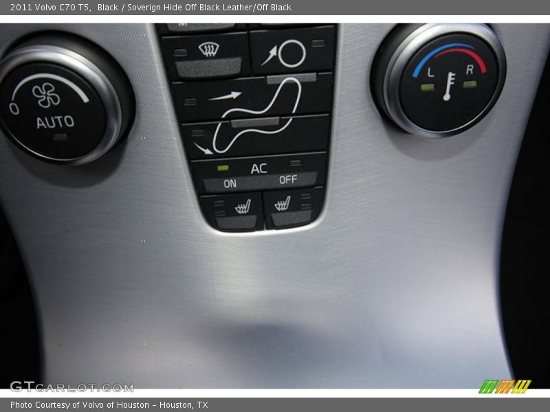 Black / Soverign Hide Off Black Leather/Off Black 2011 Volvo C70 T5