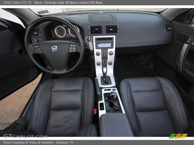 Black / Soverign Hide Off Black Leather/Off Black 2011 Volvo C70 T5
