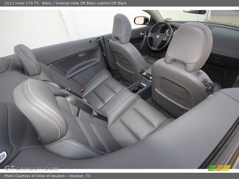 Black / Soverign Hide Off Black Leather/Off Black 2011 Volvo C70 T5