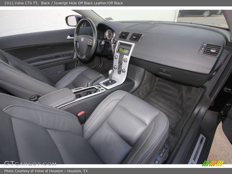 Black / Soverign Hide Off Black Leather/Off Black 2011 Volvo C70 T5