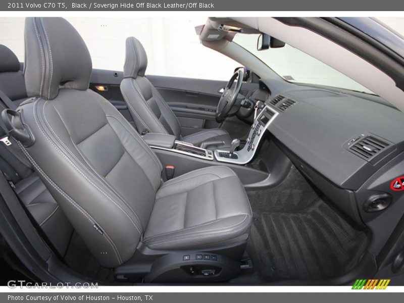 Black / Soverign Hide Off Black Leather/Off Black 2011 Volvo C70 T5