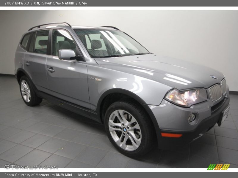 Silver Grey Metallic / Grey 2007 BMW X3 3.0si