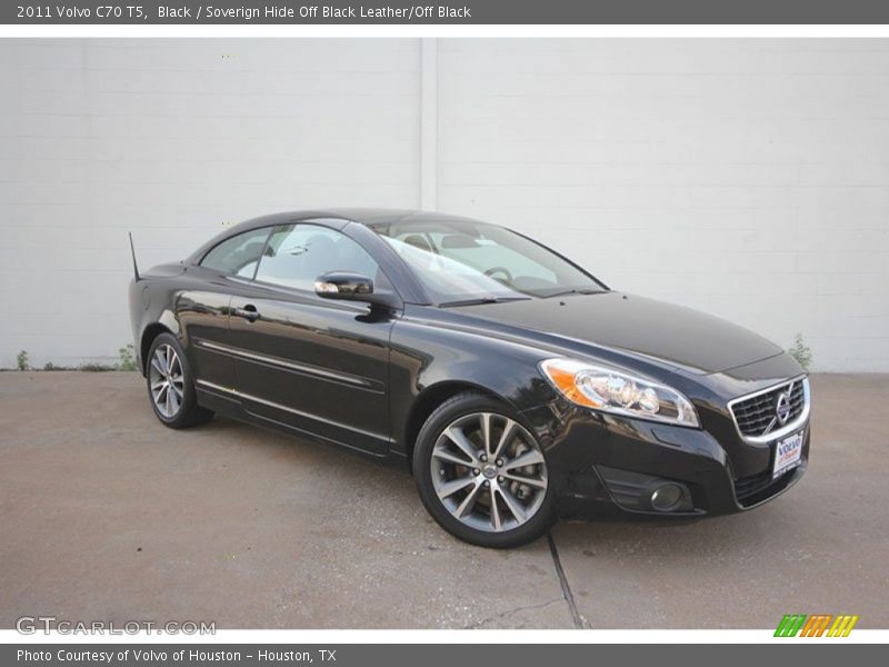 Black / Soverign Hide Off Black Leather/Off Black 2011 Volvo C70 T5