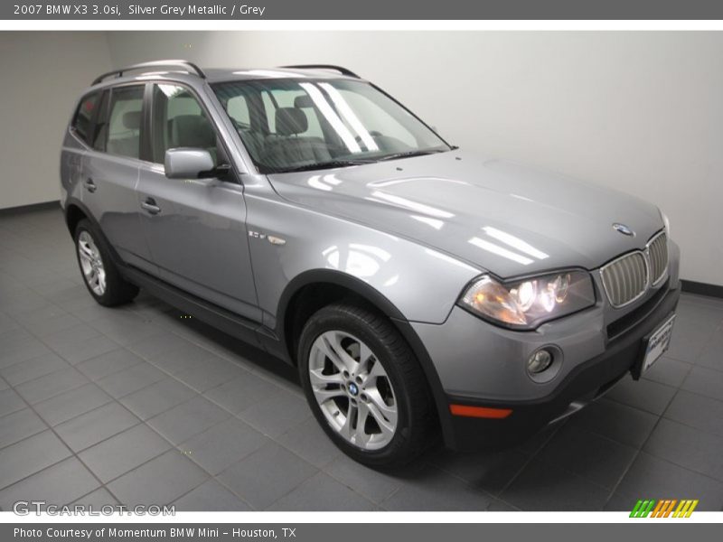Silver Grey Metallic / Grey 2007 BMW X3 3.0si