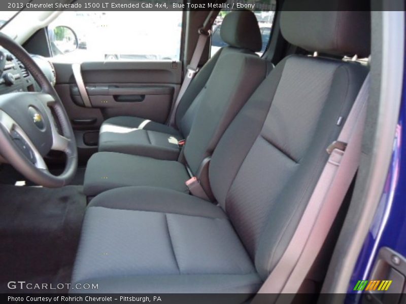 Blue Topaz Metallic / Ebony 2013 Chevrolet Silverado 1500 LT Extended Cab 4x4