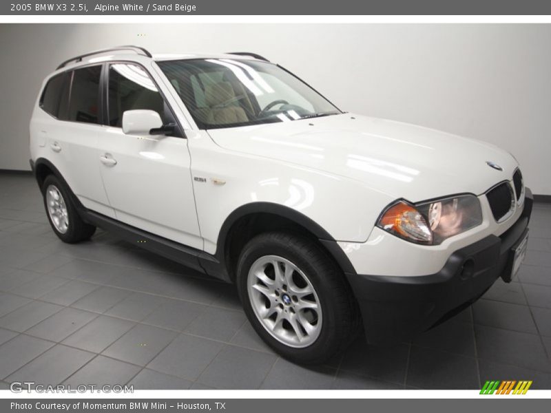 Alpine White / Sand Beige 2005 BMW X3 2.5i