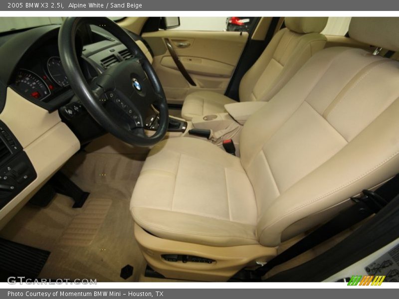 Alpine White / Sand Beige 2005 BMW X3 2.5i