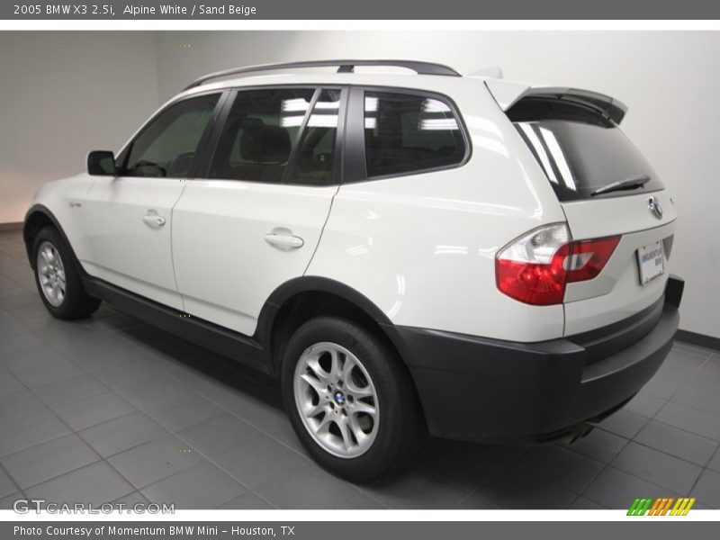 Alpine White / Sand Beige 2005 BMW X3 2.5i