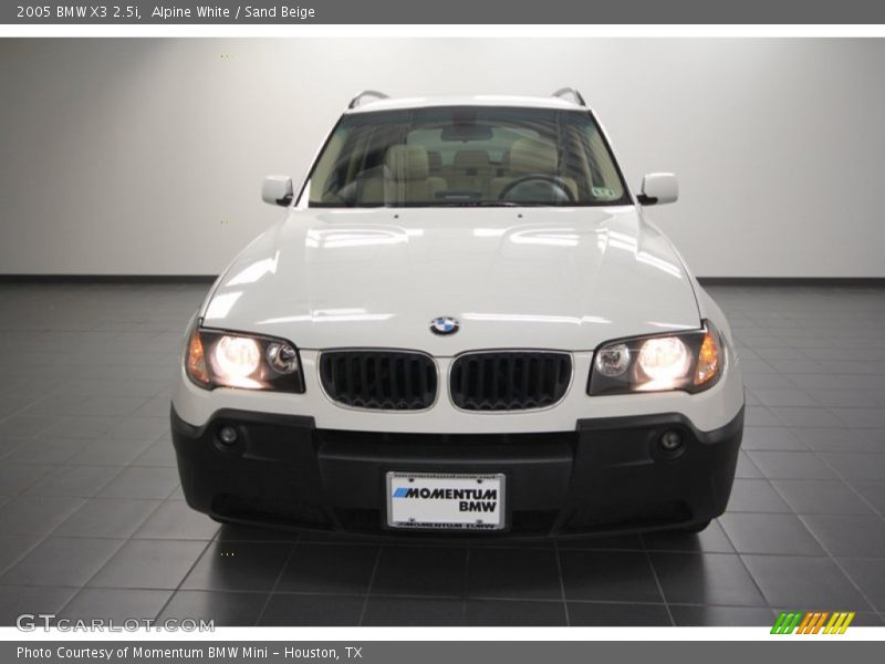 Alpine White / Sand Beige 2005 BMW X3 2.5i