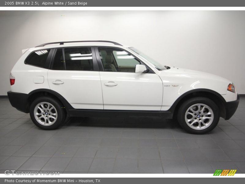Alpine White / Sand Beige 2005 BMW X3 2.5i