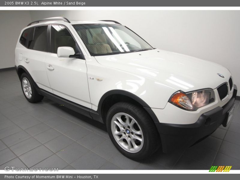 Alpine White / Sand Beige 2005 BMW X3 2.5i