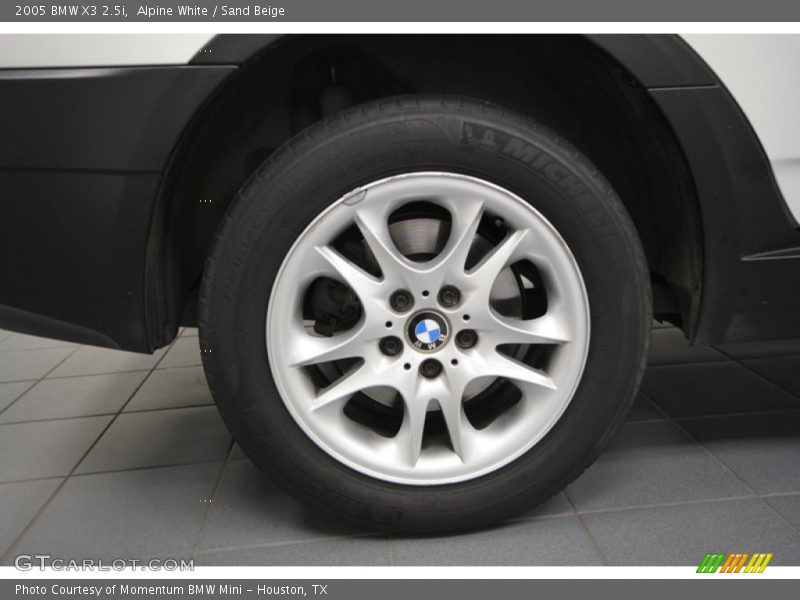 Alpine White / Sand Beige 2005 BMW X3 2.5i