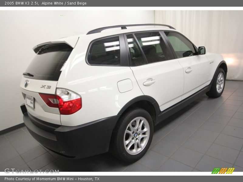 Alpine White / Sand Beige 2005 BMW X3 2.5i