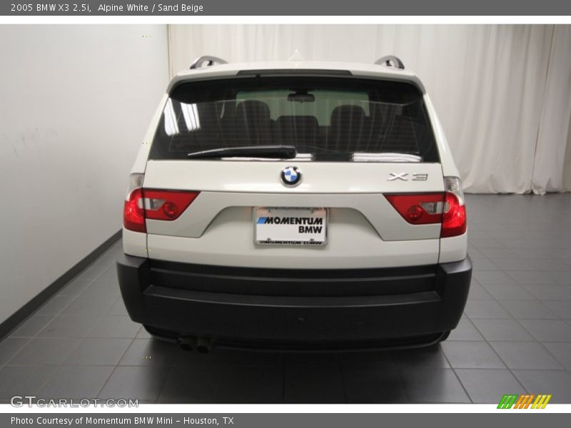 Alpine White / Sand Beige 2005 BMW X3 2.5i