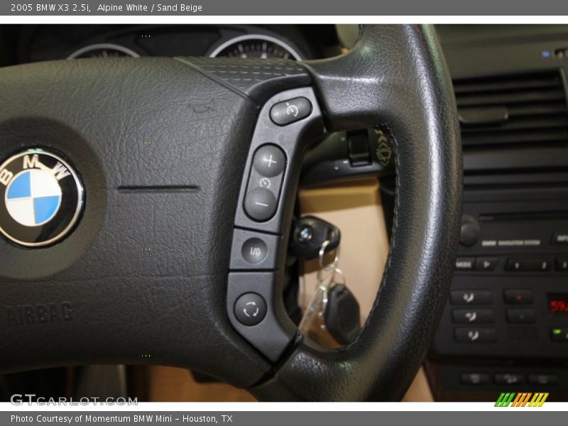 Alpine White / Sand Beige 2005 BMW X3 2.5i