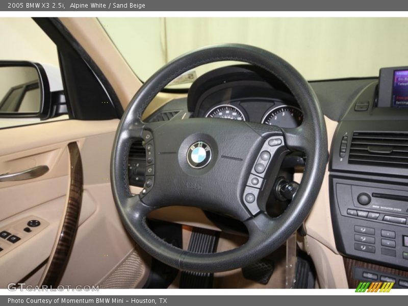 Alpine White / Sand Beige 2005 BMW X3 2.5i