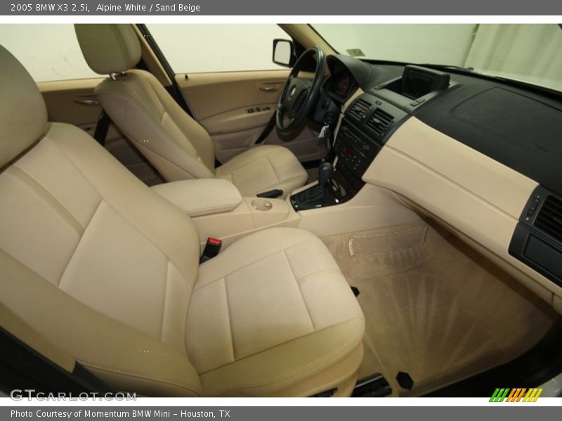 Alpine White / Sand Beige 2005 BMW X3 2.5i
