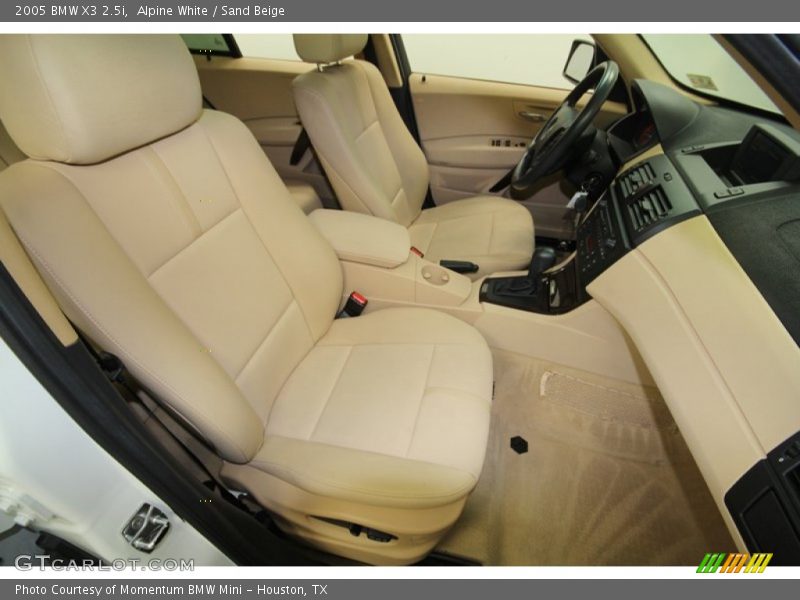 Alpine White / Sand Beige 2005 BMW X3 2.5i